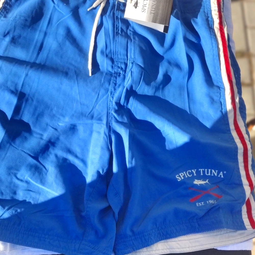 Men's Spicy Tuna swimming trunks NWT